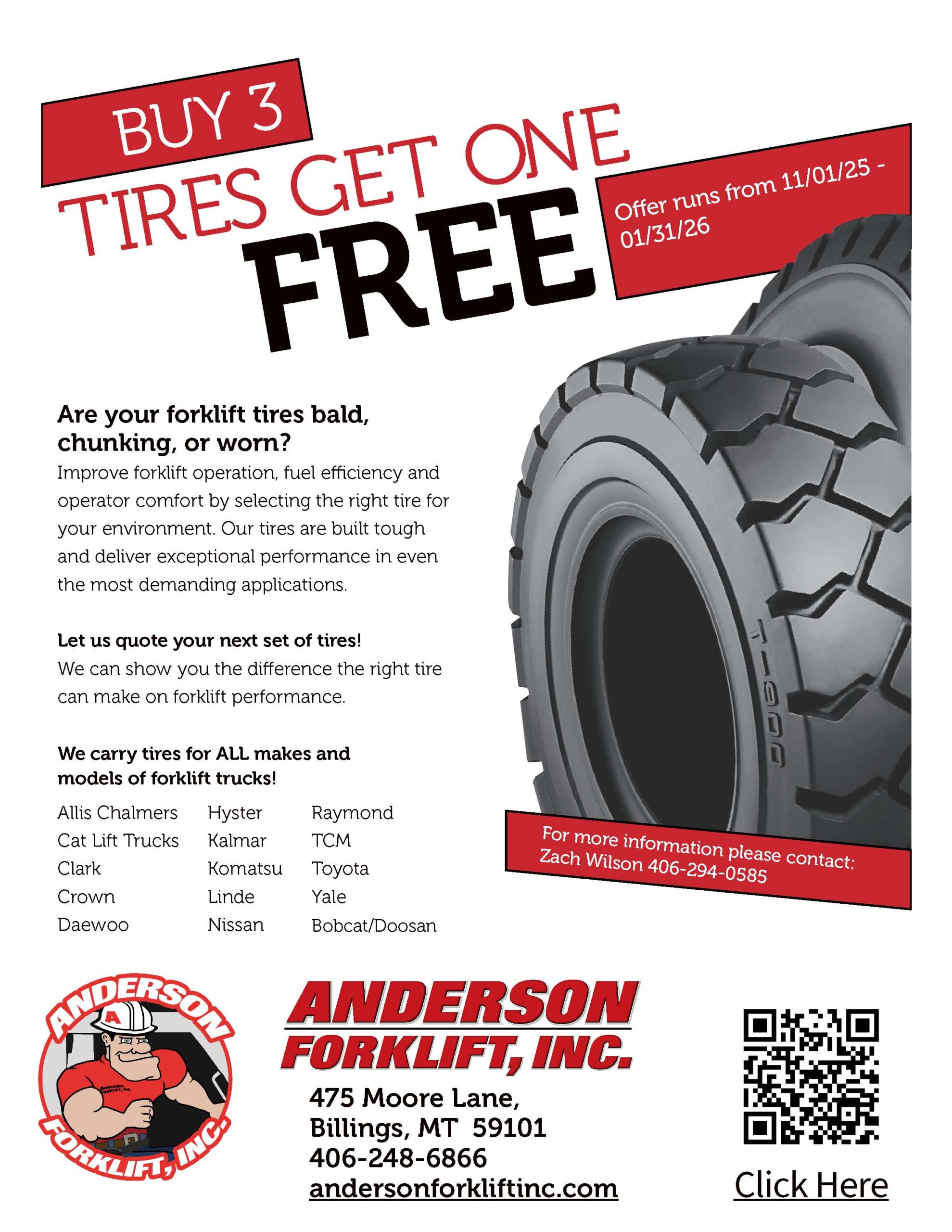Tire Promo with Click Here Link